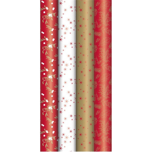 Díszcsomagoló tekercses Clairefontaine Excellia Pomme 70x200 cm 80g karácsonyi prémium