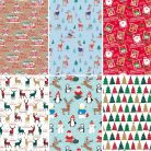 Díszcsomagoló tekercses Clairefontaine/Eurowrap 70x200 cm 57g karácsonyi vegyes minták