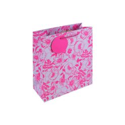   Dísztasak Clairefontaine/Eurowrap 21,5x25,3 cm kraft, rózsaszín virágos