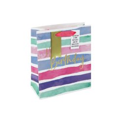   Dísztasak Clairefontaine/Eurowrap 21,5x25,3 cm csíkos HBD női