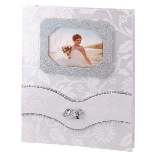 Fotóalbum Story wedding 13x18 cm 200 db-os gyöngyház fehér