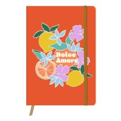   Napló Clairefontaine Dolce Amore A/5 64 lapos, puha fedeles, vonalas, gumis záródás, vegyes minta