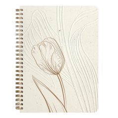   Jegyzetfüzet Clairefontaine Tulip paper, spirálos, A/5, 14,8x21cm, 74 lapos, pontozott