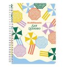Jegyzetfüzet Clairefontaine Dolce Amore A/5, spirálos, 74 lapos, vonalas, vegyes minta
