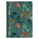 Jegyzetfüzet Clairefontaine Gaia kék, A/5, 14,8x21 cm, 48 lapos, vonalas, vegyes minta