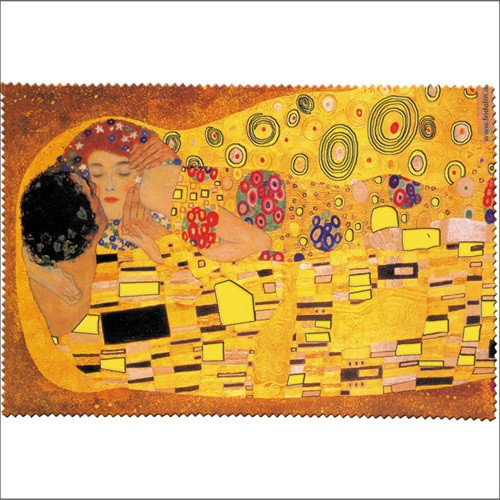 Szemüvegtörlő kendő Fridolin Gustav Klimt 'A csók'