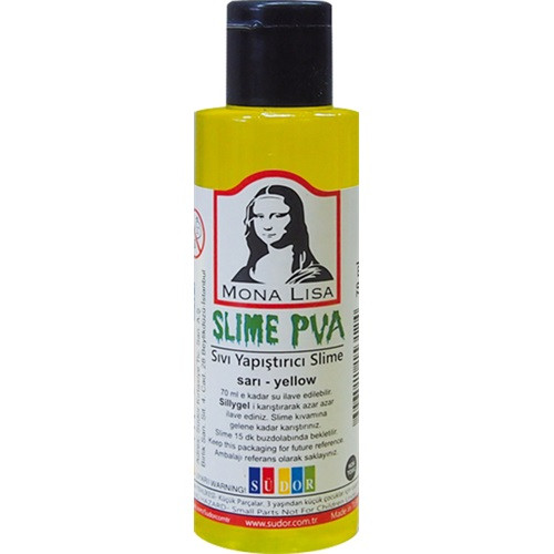 Kreatív ragasztó Mona Lisa Slime 70 ml, sárga