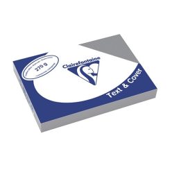   Karton bőrhatású Clairefontaine Text and Cover A/4 270g szürke 100 ív/csomag