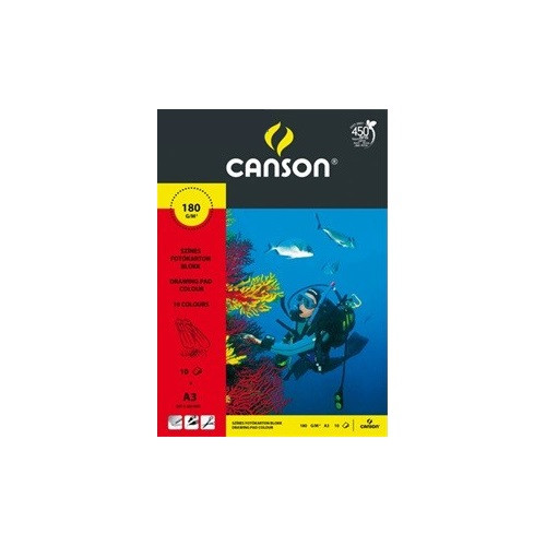 Fotókarton Canson A/3 160g fekete 10 ív/csomag