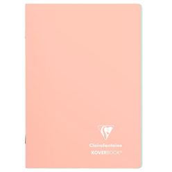   Füzet Clairefontaine Koverbook Blush A/5 48 lapos PP borítású vonalas korall