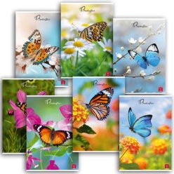   Füzet Pigna Butterflies A/4 tűzött 42 lapos kockás margós