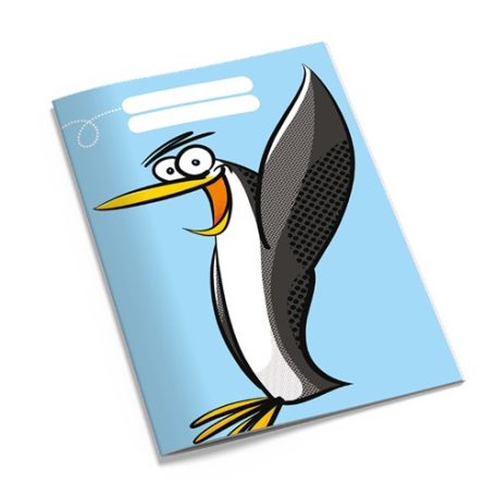 Füzet pd kisalakú 27-32 kockás Tengernyi tudás pingvin
