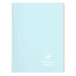   Spirálfüzet Clairefontaine Koverbook Blush A/4 80 lapos PP borítású vonalas jégkék