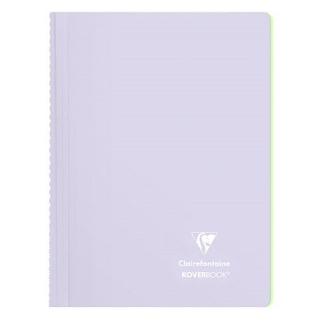 Spirálfüzet Clairefontaine Koverbook Blush A/4 80 lapos PP borítású vonalas lila