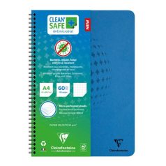   Spirálfüzet Clairefontaine Clean'Safe A/4 60 lapos kockás antimikrobiális