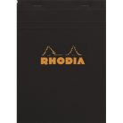 Jegyzettömb Clairefontaine Rhodia Black A/4 80 lapos vonalas margós