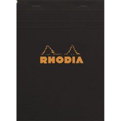   Jegyzettömb Clairefontaine Rhodia Black A/4 80 lapos vonalas margós