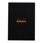 Jegyzettömb Clairefontaine Rhodia Black A/4 80 lapos vonalas margós