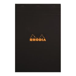   Jegyzettömb Clairefontaine Rhodia Black A/5 80 lapos vonalas margós