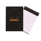 Jegyzettömb Clairefontaine Rhodia Black A/6 80 lapos kockás