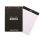 Jegyzettömb Clairefontaine Rhodia 14.8x21 cm 80 lapos ponthálós fekete