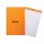 Jegyzettömb Clairefontaine Rhodia Orange A/4+ 80 lapos kockás lyukasztott