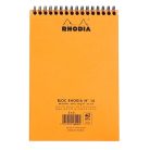 Jegyzettömb spirálos Clairefontaine Rhodia Orange A/5 80 lapos kockás