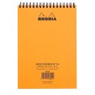 Jegyzettömb spirálos Clairefontaine Rhodia Orange A/5 80 lapos vonalas