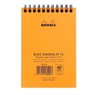 Jegyzettömb spirálos Clairefontaine Rhodia Orange A/6 80 lapos kockás