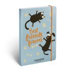 Jegyzettömb Friends Have Fun Quote A/6 minibook gumis