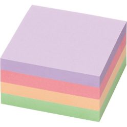   Öntapadós jegyzettömb Info Notes 75x75 mm 400 lapos pasztell vegyes színek Harmony