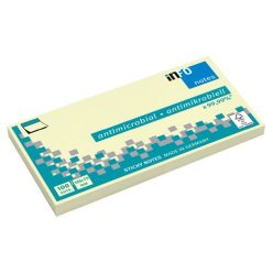  Öntapadós jegyzettömb Info Notes 125x75 mm 100 lapos antimikrobiális sárga