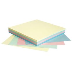   Öntapadós jegyzettömb Info Notes 75x75 mm 100 lapos pasztellszínek