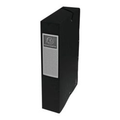   Füzetbox karton Exacompta A/4 60 mm gerinccel prespán fekete