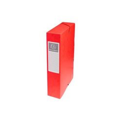   Füzetbox karton Exacompta A/4 60 mm gerinccel prespán piros