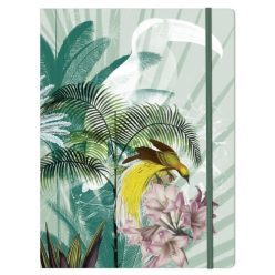   Gumis mappa karton Clairefontaine Jungle Harmony 24x32 cm vegyes