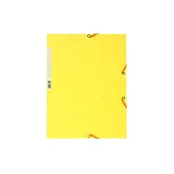 Gumis mappa karton Exacompta prespán A/4 citromsárga
