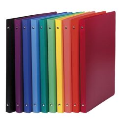   Gyűrűs könyv Exacompta Opaque A/4 4 gyűrűs 20 mm gerinccel PP fekete