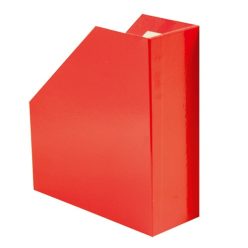   Iratpapucs pd karton merev falú A/4 9 cm gerinccel fóliás piros