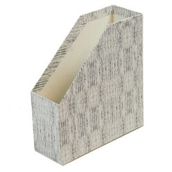   Iratpapucs pd karton merev falú A/4 9 cm gerinccel lakkozott textil