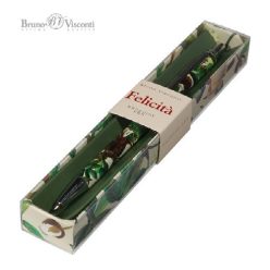   Golyóstoll Bruno Visconti 0,7mm kék, fém test, Felicita - kakaóbab