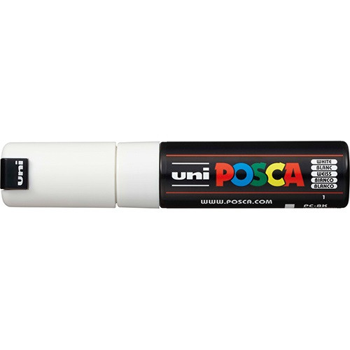 Marker Uni dekor Posca PC-8K Fehér 0,8 mm