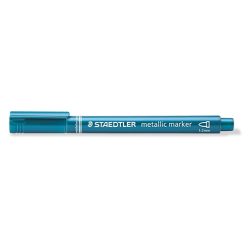 Marker Staedtler dekor 1-2 mm kerek hegyű metálkék