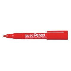 Marker Pentel NN50-B permanent kerek 5.0 mm piros
