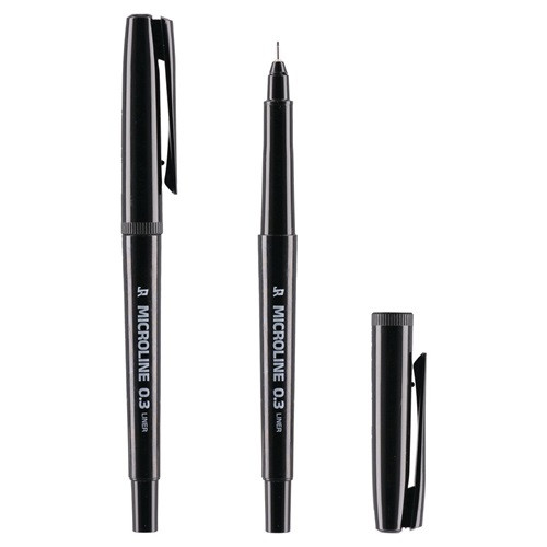 Tűfilc Junior Microline 0,3 mm fekete