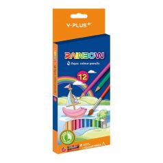   Színes ceruza  Y-Plus+ Rainbow akvarell hegyezővel 12 db-os klt.