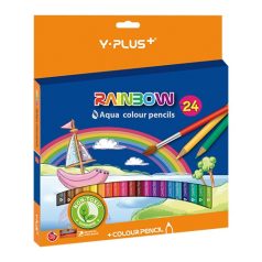   Színes ceruza Y-Plus+ Rainbow akvarell hegyezővel 24 db-os klt.