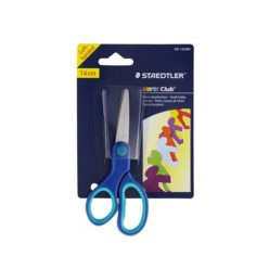   Olló Staedtler Noris Club 14 cm iskolai kerek rozsdamentes acél, balkezes