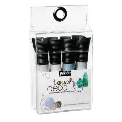   Kreatív festék Pébéo Touch 30 ml 4 db-os klt. ezüst árnyalatú színek