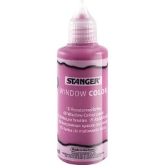 Kreatív üvegmatrica festék Stanger 80 ml rózsaszín